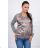 Sweatshirt with zip ladies flowers (one size) TURKEY ESI188578
