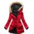 LHD-B-746 Women's coat quilted jacket with fur lhd fashion (s-xl)
