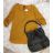Tunic T-shirt 3/4 long sleeve with jewelery womens (uni sl) ITALIAN Fashion IM9181009
