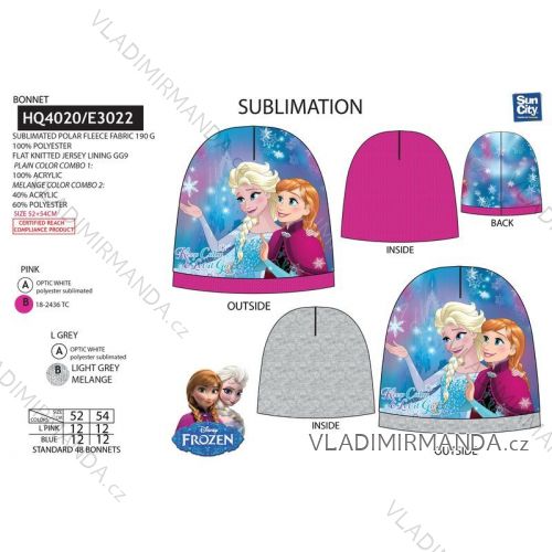 Winter Frozen Cap Girls (52-54) SUN CITY HQ4020