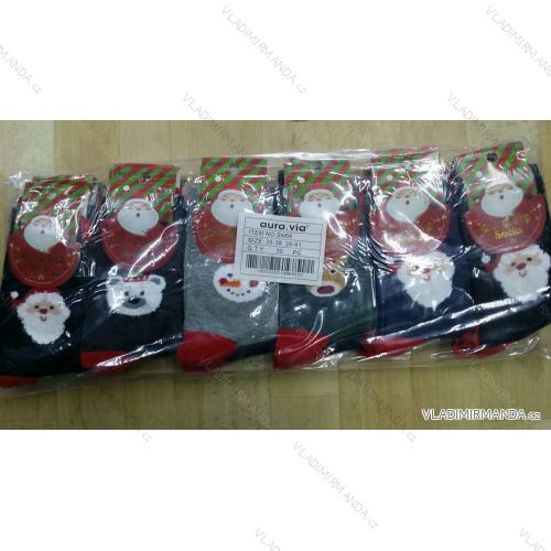 Socks youth to ladies Christmas motif (35-41) AURA.VIA SN66
