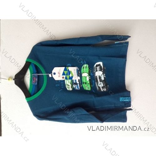 T-Shirt Long Sleeve Cotton Kids Boys (98-128) KUGO T1182
