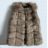 Winter jacket furskin with leather pockets warm artificial fur (s-4xl) AFASHION AF18048 black S