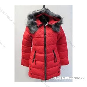 Winter jacket quilted with lady's fur (m-2xl) POLSKá móda LEU1810H1865
