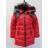 Winter jacket quilted with lady's fur (m-2xl) POLSKá móda LEU1810H1865
