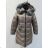 Winter coat with fur coat (m-2xl) POLSKá Móda LEU1810H2181
