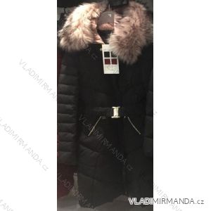 Coat with fur long quilted ladies (s-2xl) METROFIVE MET18010