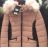 Coat with fur long quilted ladies (s-2xl) METROFIVE MET18012
