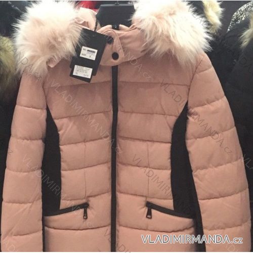 Coat with fur long quilted ladies (s-2xl) METROFIVE MET18012
