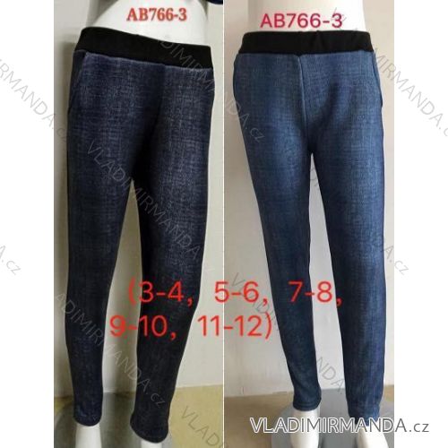 Leggings warm jeans for children and adolescent girls (3-16 years) ELEVEK AB766-3