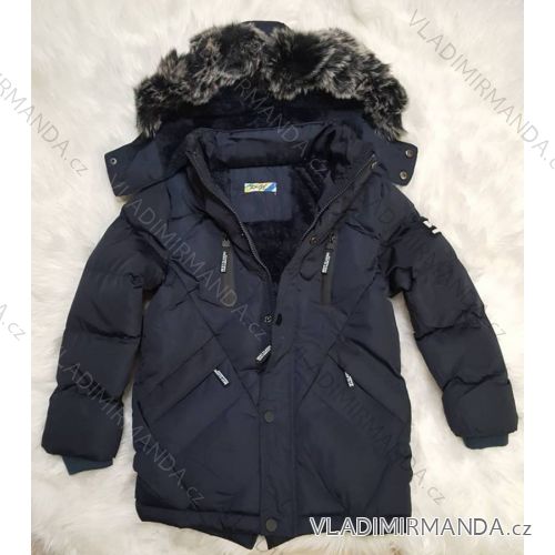 Winter jacket jacket insulated fur boys (8-16let) KUGO JK-1811