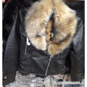 Leatherette jacket with ladies' fur (s-2xl) METROFIVE MA118DX18-51C
