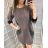 Warm Dress 3/4 Long Sleeve Ladies (uni m-xl) ITALIAN MODA IM718848
