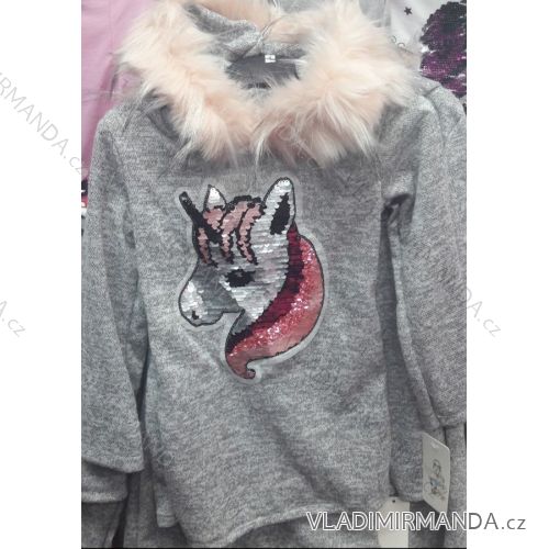 Sweatshirt warm hooded baby girl (4-14 years) TURKEY MOTE TM218203
