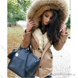 Coat winter park with fur women K-ZELL ITALIAN MODA KZE188035BEIGE