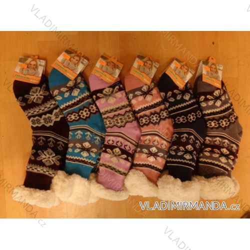 Socks insulated cotton non-slip ladies (35-42) AMZF PB605
