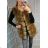 Winter jacket furskin with leather pockets warm artificial fur (s-4xl) AFASHION AF18048 black S