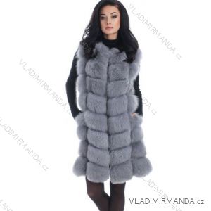 Winter jacket furskin with leather pockets warm artificial fur (s-4xl) AFASHION AF18048