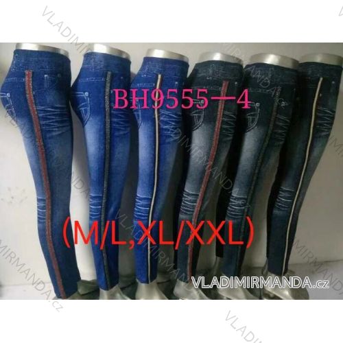 Women's Long Denim Leggings (M / L-XL / 2XL) ELEVEK BH9555-4
