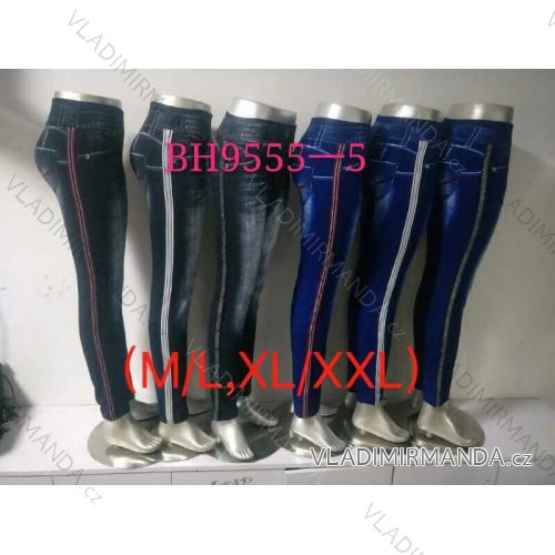 Women's Long Denim Leggings (M / L-XL / 2XL) ELEVEK BH9555-5
