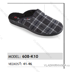 Men's slippers slippers (41-46) MJARTAN SHOES 608-K10
