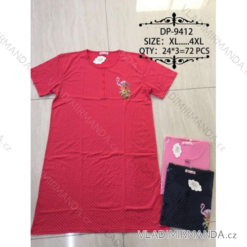 Short Sleeve Night Shirt Ladies (xl-5xl) VALERIE DREAM DP-9412
