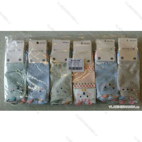 Women's ankle cotton socks picture (35-41) AURA.VIA NDP3223
