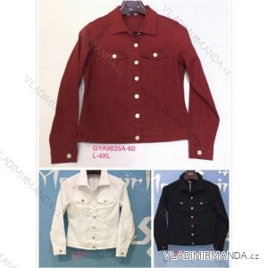 Denim Jacket Ladies (l-4xl) Italian Fashion MA19001
