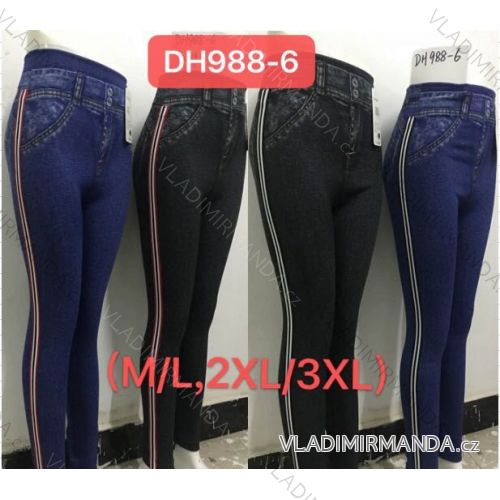 Long women's denim leggings (M / L-2XL / 3XL) ELEVEK DH988-6
