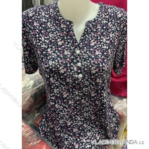 Tunic Shirt Short Sleeve Ladies (M-3XL) POLISH FASHION PM119025
