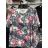 T-shirt short sleeve ladies oversized flowers (L-4XL) GOSIA POLISH MODA PM119121
