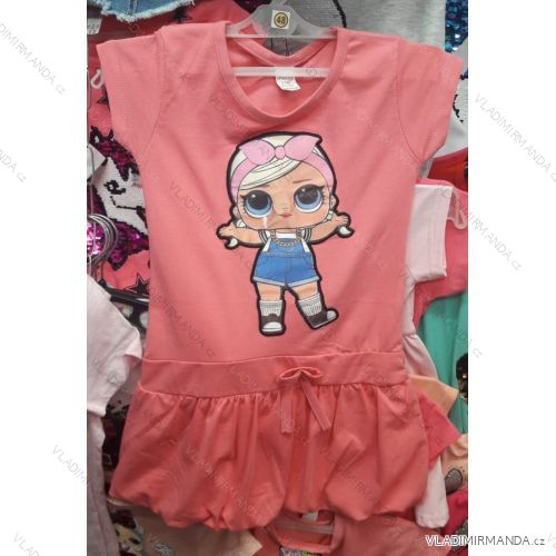 Dress short sleeve with sequins baby girl TUZZY Turkish fashion tm21804