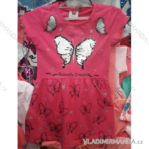 Dress short sleeve with sequins baby girl TUZZY Turkish fashion tm21804