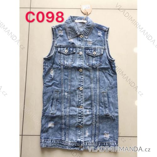 Denim vest long women (xs-xl) Re-dress IM919C098
