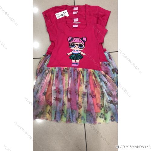 Baby Girl Short Sleeve Dress (110-128) TURKISH MANUFACTURE TV419147