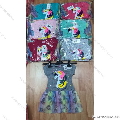 Baby Girl Short Sleeve Dress (98-116) TURKISH MANUFACTURE TV419149