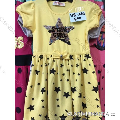 Short Sleeve Dress Girls Girl (2-8 Years) TURKEY MANUFACTURE TV419166