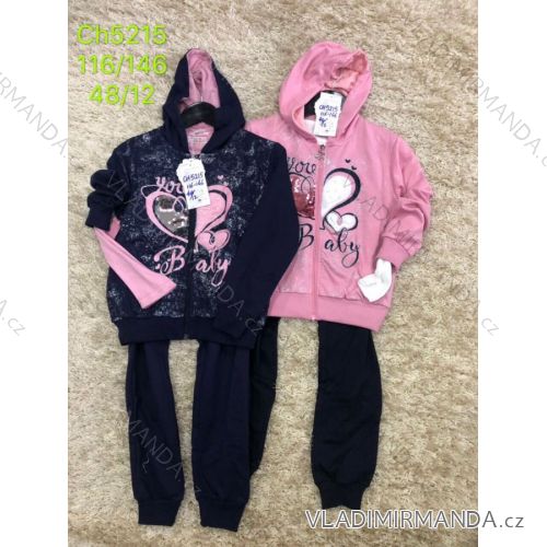 Girls' Tracksuit Tracksuit (116-146) SAD SAD19CH5215
