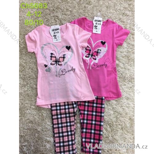 Summer T-shirt short sleeve and 3/4 leggings set (4-12 years) SAD SAD19CH5683
