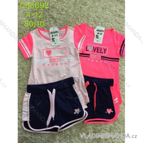 Set summer t-shirt short sleeve and shorts youth (4-12 years) SAD SAD19CH5692
