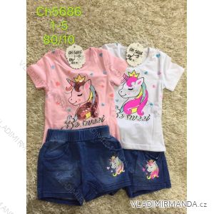 Summer T-shirt short sleeve and shorts for girls (1-5 years) SAD SAD19CH5686