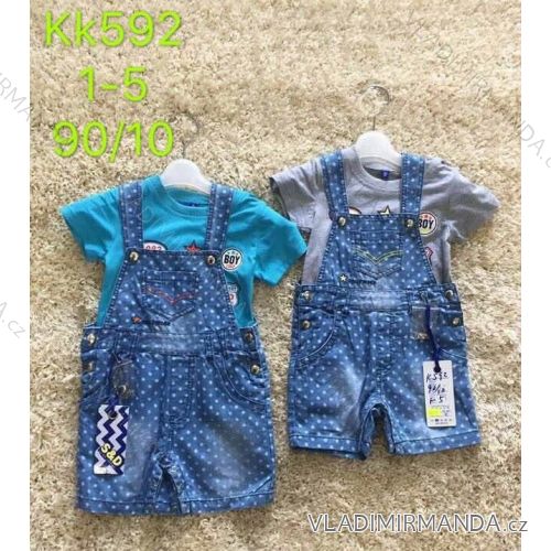 Set summer t-shirt short sleeve and denim shorts with boy´s boys (1-5 years) SAD SAD19KK592