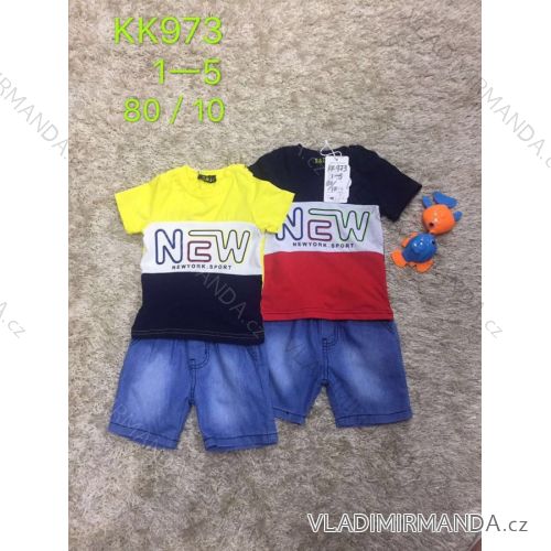 Summer T-shirt short sleeve and denim shorts for boys (1-5 years) SAD SAD19KK973
