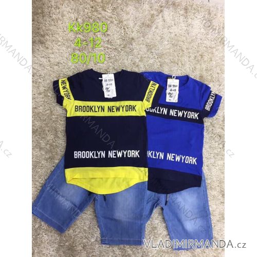 Set summer t-shirt short sleeve and denim shorts youth boy (4-12 years) SAD SAD19KK980