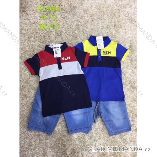 Set summer t-shirt short sleeve and denim shorts youth boy (4-12 years) SAD SAD19KK984
