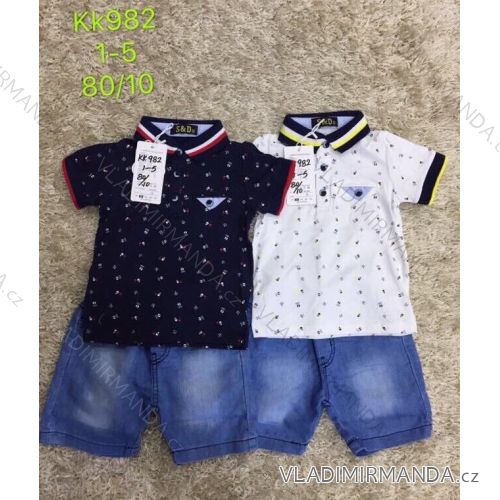 Summer T-shirt short sleeve and jeans shorts for boys (1-5 years) SAD SAD19KK982
