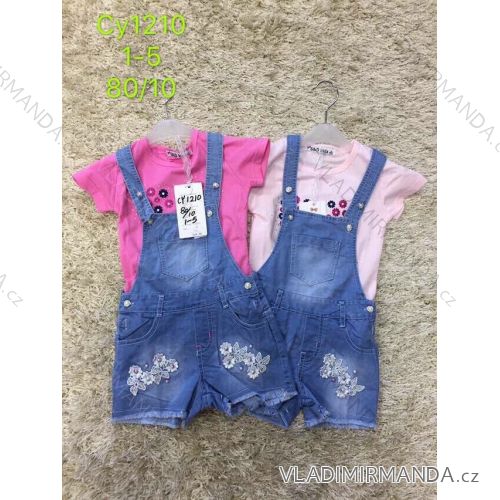 Set summer t-shirt short sleeve and denim shorts for children (SAD SAD19CY1210)
