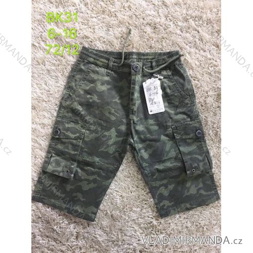 Trousers 3/4 baby boy boys camouflage (6-16 years) SAD SAD19BK31
