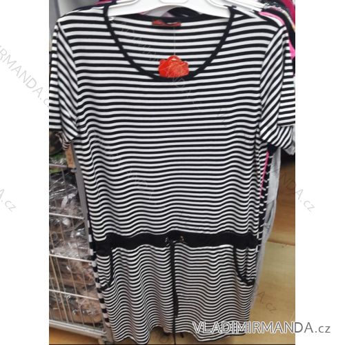 Short sleeve ladies dress striped oversized (xl-3xl) EXCZOTIC TM819772
