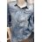 Denim Shirt Women's (l-4xl) MOON GIRL SUN219YD965